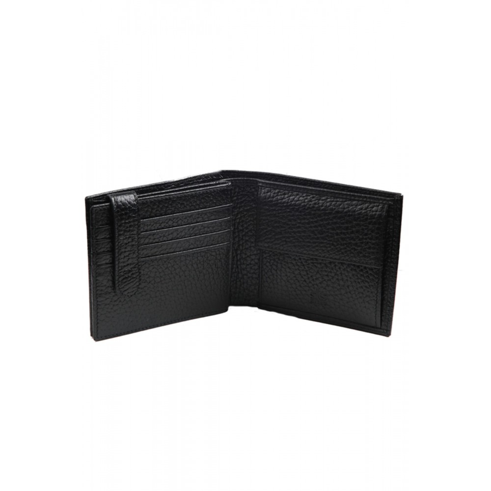 SKS Leben Erkek Siyah Hakiki Deri Cüzdan 